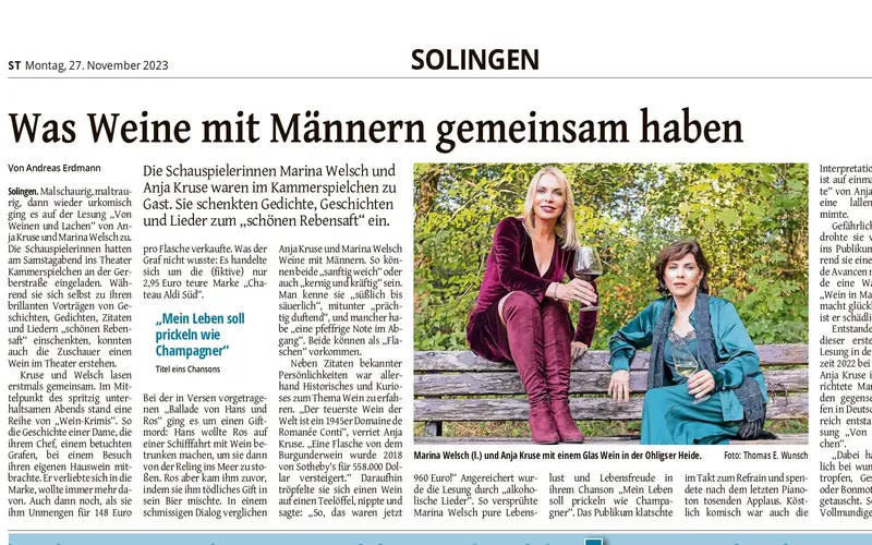 Solinger Tagblatt Artikel